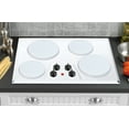 thumbnail image 2 of Round Electric Stovetop Burner Cover Set of 4, White, 2 of 4
