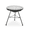 Black, variant on Tcbosik 17.7" Round Side Table with Glass Top for Outdoor, Small End Table with Metal Legs, Accent Table for Balcony, Garden, Patio, Backyard, Black