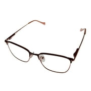 Lucky Big Kids Ophthalmic Eyeglass Soft Rectangle Black Bush Metal D721  48mm