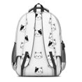 thumbnail image 3 of Black and White Cat Head Backpack for School, Cute School Bag with Adjustable Shoulder Straps and Padded Back, 16.9"x12.6"x5.9", 3 of 5