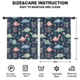 thumbnail image 2 of Blackout Kids Curtains,Dark Blue Girl Themed Dinosaurs Pattern Childrens Insulated Curtains Set Of 2,Bedroom Essentials,Toddler Room Decor 42"x54", 2 of 5