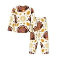 thumbnail image 2 of Bingfone Womens Pajama Sets Fall Turkey Print,Long Sleeve Loungewear Pajamas Set-Medium, 2 of 9