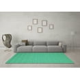 thumbnail image 3 of Ahgly Company Indoor Square Abstract Light Blue Contemporary Area Rugs, 8' Square, 3 of 4