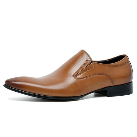 

FARWARWO Men‘s Whole-cut Pointed Toe Formal Dress Shoes For Wedding Party Office Valentine Day Gift