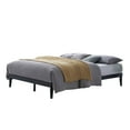 thumbnail image 4 of Home Design Zion King Solid Wood Platform Bed Frame with Slatted Wood Kit and Center Support, Black, Easy Assembly, 4 of 5