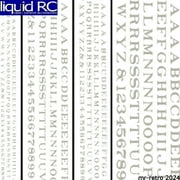 Woodland Scenics DT506 Railroad Roman Letters White