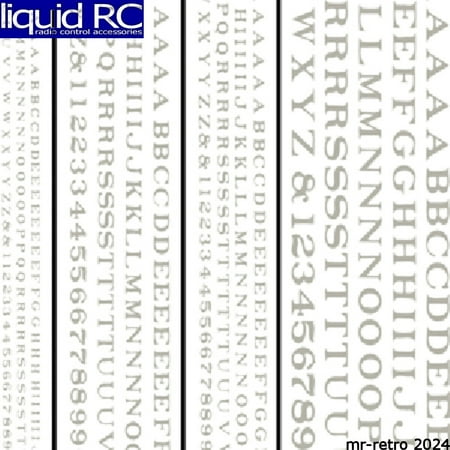 Woodland Scenics DT506 Railroad Roman Letters White