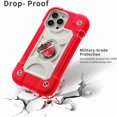 thumbnail image 2 of Dteck for iPhone 13 Pro Max Case 6.7 Inch with Ring Stand, Heavy-Duty Military Grade Shockproof Phone Cover with Magnetic Car Mount for iPhone 13 Pro Max,Rose, 2 of 6