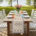 thumbnail image 4 of Table Runners 72 Inches Long Dress Scarves, Boho Geometric Farmhouse Kitchen/Dining Table Runner, Coffee Tablerunners, Retro Rustic Chic Ethnic Abstract Patterned 13x72 Inch, 4 of 9