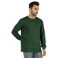 thumbnail image 2 of Inkmeso Men's Cotton Long Sleeve T-shirt Basic Crew Neck Shirt, 2 of 7