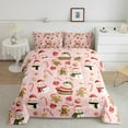 thumbnail image 2 of Homewish Cute Gingerbread Man Queen Comforter Set,Kawaii Christmas Snowman Bedding Sets,Xmas Candy Cane Bedding Comforter Set For Girl Kids,Microfiber Bedroom Decor Reversible,3-Piece, 2 of 8
