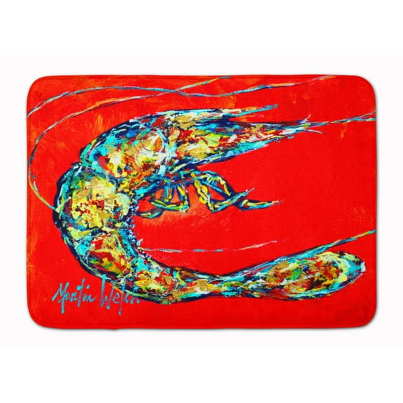 Carolines Treasures MW1207RUG Shrimp Boil Machine Washable Memory Foam Mat 19 X 27" multicolor