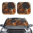 thumbnail image 2 of Hirioo Astronaut Exploring Mars for 2PCS Windshield Sun Shade Foldable | Front Windshield Shade for Sun, Heat and UV Rays-Large, 2 of 6