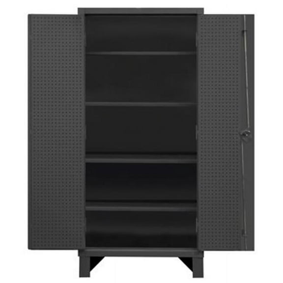 Durham HDCP243678-PB32-4S95 78 in. 12 Gauge Cabinets with Drawers, Gray - 7000 lbs
