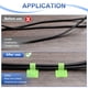 thumbnail image 5 of Uxcell 100-Pack Ataduras de Cable de Gancho y Bucle, 3.5 x 1.1 Pulgadas Organizador de Cables Autoadhesivo Ajustable para Escritorio [Verde], 5 of 7
