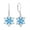 3-aquamarine-Mar, variant on Snowflake Dangle Earrings for Women 925 Sterling Silver Leverback Earrings April Birthstones Cubic Zirconia Jewelry Christmas Gift
