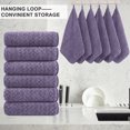 thumbnail image 2 of 12-Pack Washcloths Set, 13"x13" Luxurious Dish Towels Ultra Soft Face Towels Quick Dry Kitchen Towel Bundle Absorbent Wash Cloths(Dark Purple), 2 of 6