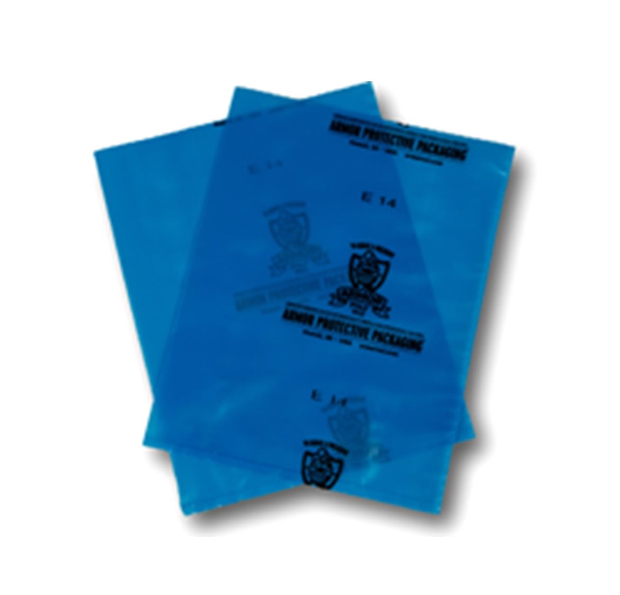 VCI Blue Poly Bags, 4 Mil, 12" x 18", Armor Protective Packaging from