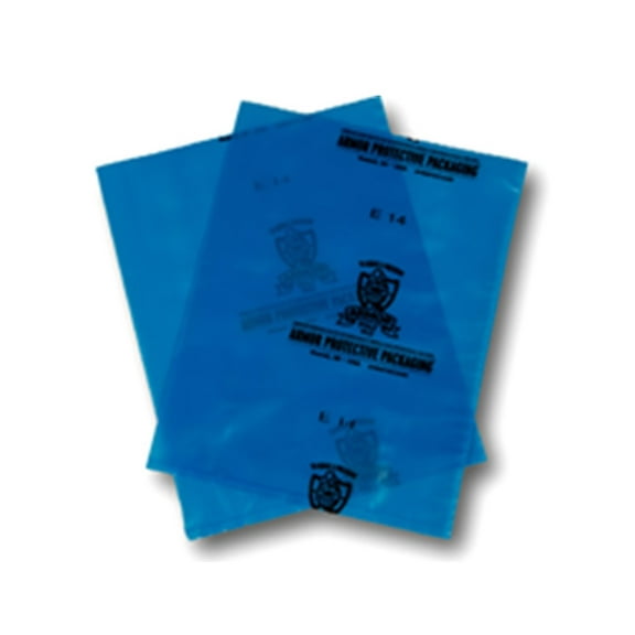 VCI Blue Poly Bags, 4 Mil, 18" x 24", Armor Protective Packaging from Laddawn (14340) - Case of 250 Bags