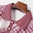 thumbnail image 6 of Fnnxeal Mens Polo Shirts Graphic Casual Collared Golf Short Sleeve Summer Polo Pink Shirts for Men Size 2XL, 6 of 7