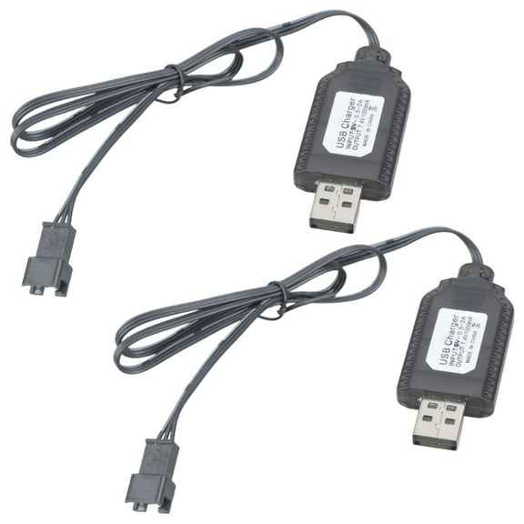 USB Charger Cable 7.4V LiPo Battery Charging Cord SM 3P 4P XH 3P Connector for RC Car Drone Quadcopter