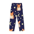 thumbnail image 5 of Daiia Corgi Lying With Moons And Stars Men's Sleep Pant with Pockets and Drawstring,Pajama Pants-XX-Large, 5 of 9