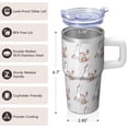 thumbnail image 3 of 20OZ Unicorn Tumbler with Handle Stainless Steel Tumbler Thoughtful Gifts for Women Unicorn Enthusiasts Perfect for Birthday Christmas and Game Nights, 3 of 6