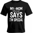 thumbnail image 1 of Camisetas informales de manga corta con texto "I'm Special" para hombre, camisetas gráficas, 1 of 8
