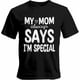 thumbnail image 1 of Camisetas para hombre con texto "Soy especial", camisetas casuales de manga corta para hombre, camisetas gráficas para adolescentes, niños y hombres, 1 of 8