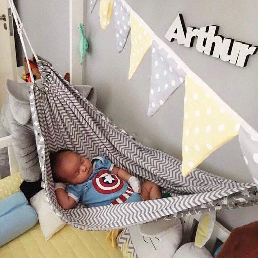 Children Hammock Swing Indoor Outdoor Hanging Basket Kids Cotton Cloth Bag Chair