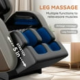 thumbnail image 6 of Sesslife Full Body Massage Chair, Zero Gravity Shiatsu Recliner with Air Pressure, Heating, Leg Auto Extension, Air Bags, Foot Rollers, Bluetooth, LED Lights and Portable Stand for Living Room, Gray, 6 of 9