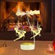 thumbnail image 5 of Portavelas de aromaterapia Corazón de niña Caballo dorado que gira Decoración para crear ambiente en la cena Caballo de madera Romanticismo en interiores, 5 of 7