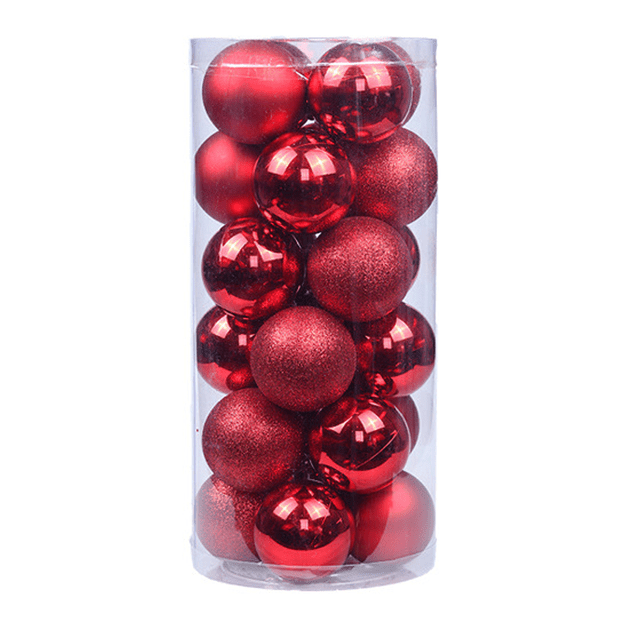 FloreceBien 24 piezas de 4 cm de bolas de Navidad irrompibles para árbol de Navidad, decoración para bodas, fiestas de cumpleaños