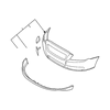 Genuine OE Volvo Bumper Cover - 39809429