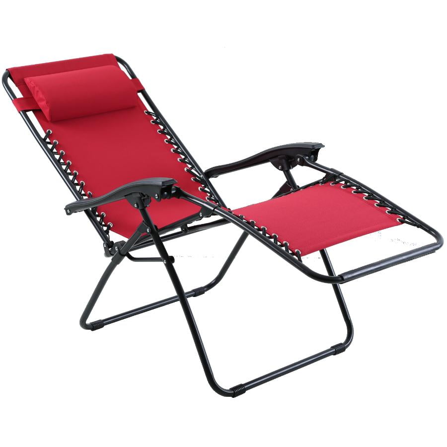 red oxford zero gravity chair