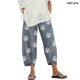 thumbnail image 1 of Pantalones harén para mujer, pantalones de pierna ancha de cintura elástica de lino y algodón Vintage, pantalones recortados holgados con bolsillos sólidos informales para mujer, S-5XL Tan Jianjun unisex, 1 of 2