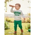 thumbnail image 5 of BemeyourBBs Toddler Baby Boys Girls St Patricks Day Outfits Long Sleeve Embroidery Letters Sweatshirt with Jogger Pants Cute Infant Clothes, 5 of 9