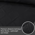 thumbnail image 5 of Exclusivo Mezcla Ultrasonic Full Queen Quilt Set, 3-Piece Lightweight Bedspreads Modern Striped Coverlet, Black, 5 of 7