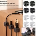 thumbnail image 2 of MYG Wall Mounted Charging Cable Organiser Clips Wire Manager Management Cord Holder, 2 of 4