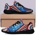 thumbnail image 3 of Happy 4th Of July Yorkie Yorkshire Terrier Patriotic Dog American flag Shoes Sneakers Black Size 8.5, 3 of 7