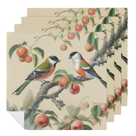 

Facannap Polyester Cloth Napkins for Hotel Home Banquet Table Decoration - Washable & Reusable (Pack of 6 17x17 inches) 4 PCS