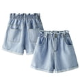 thumbnail image 4 of Fjuchai Womens Jeans Shorts for Female Summer Versatile Wide Leg Denim Pants S-5XL, 4 of 10