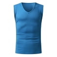 thumbnail image 4 of Outfmvch tank top for men Spring Summer Casual Sleeveless Tank Tee Shirt womens tops Blue, 4 of 5