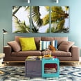 thumbnail image 3 of Idea4wall 3 Piece Tropical Canvas Wall Art Palm Tree Canvas Prints Modern Home Wall Decor, 24"x36", 3 of 5