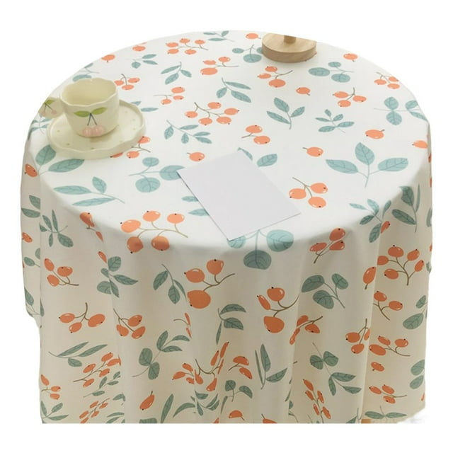 Toile de Table Beau Motif Floral Réutilisable Salle à Manger Couvre-Table de Protection Décoration pour la Vie Quotidienne