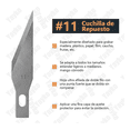 thumbnail image 3 of Juego De Exactos Con Estuche 13 Piezas Cutter De Precisión Xtellar azul, 3 of 3