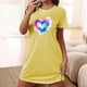 thumbnail image 1 of Camisón corto de talla grande para mujer, camisón de manga corta con estampado de pecho a la moda, camisón para mujer, 1 of 7