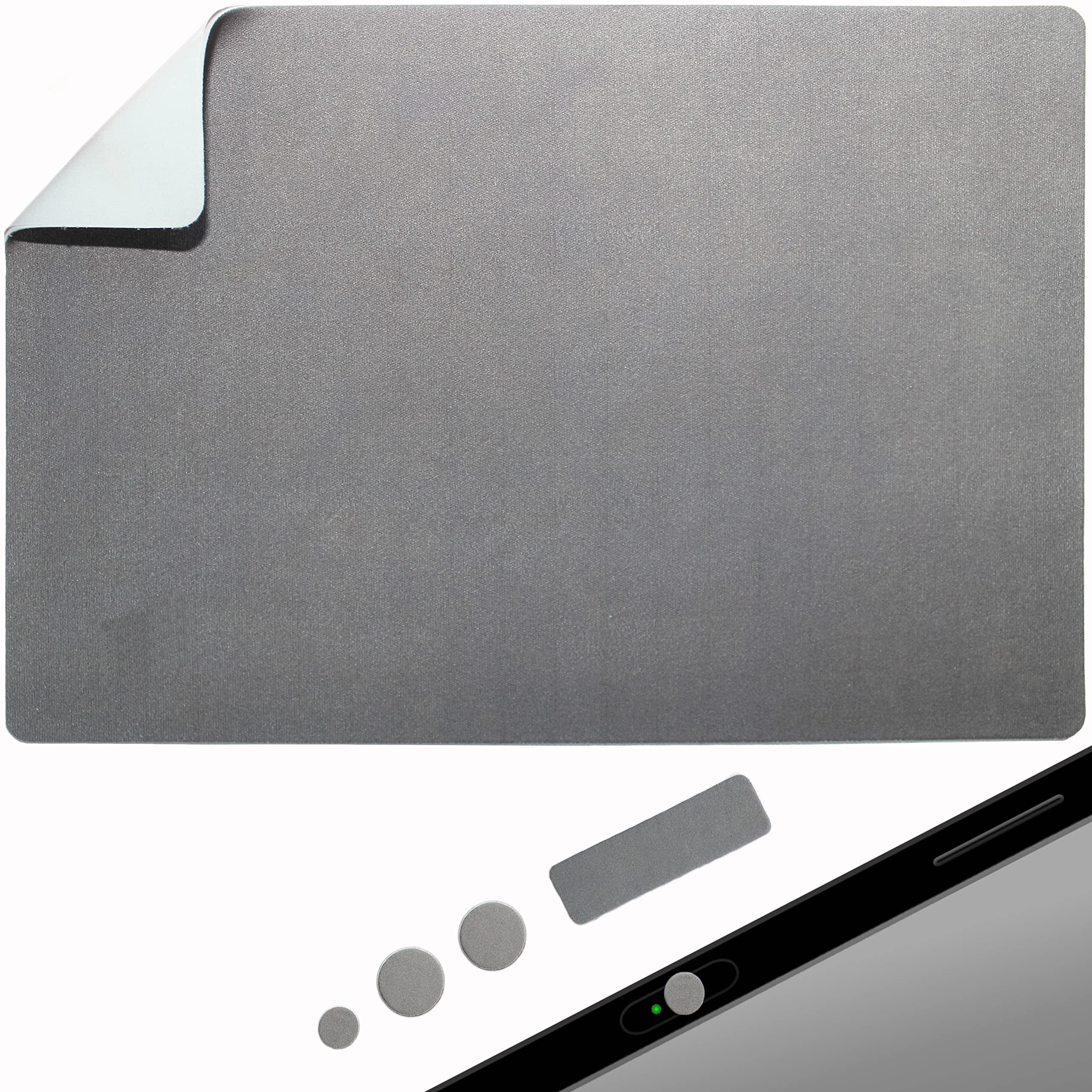Travel Large Mouse Pad Adhesive Bottom Peel and Sticks to Any Surface Portable (XL Blank
