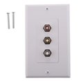 thumbnail image 1 of Placa De Pared Inserto 3 Acopladores RCA Hembra Rojo/blanco/amarillo Strade Fareast Limited, 1 of 8