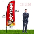 thumbnail image 3 of QSUM Barbacoa Feather Flag Kit,7FT Mexican Cuisine Advertising Banner, Mexican Restaurant Business Signs, 3 of 5